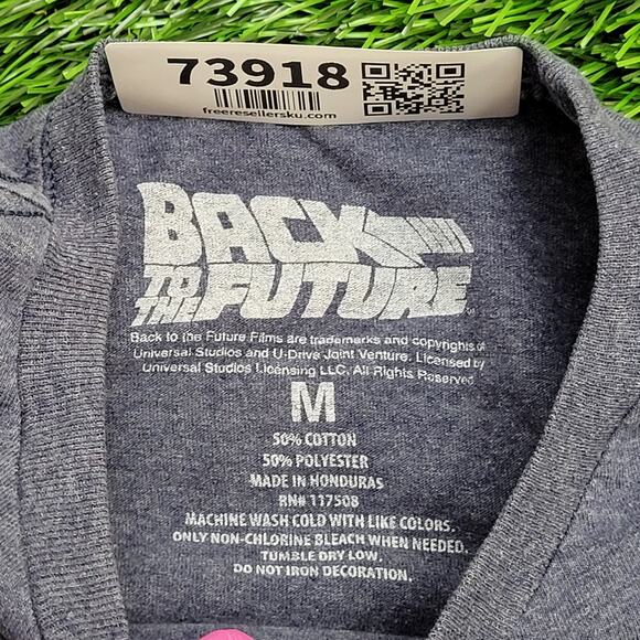 Back-to-the-Future Shirt Womens Medium 18x25 Gray - Picture 8 of 11